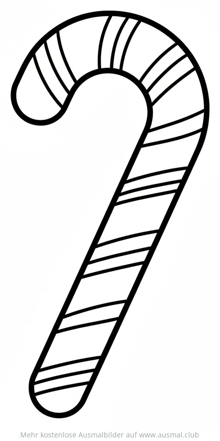 Zuckerstange Ausmalbild