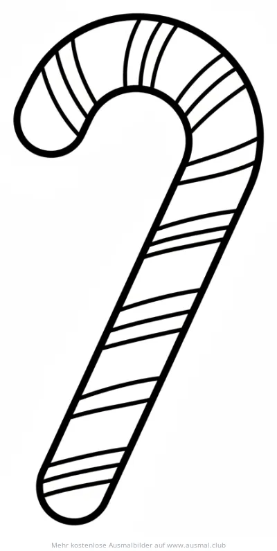 Zuckerstange Ausmalbild