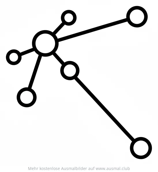 Großer Wagen Sternbild Ausmalbild