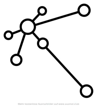 Großer Wagen Sternbild Ausmalbild