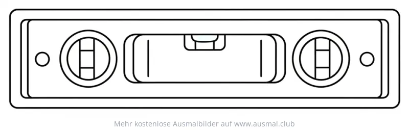 Wasserwaage Ausmalbild