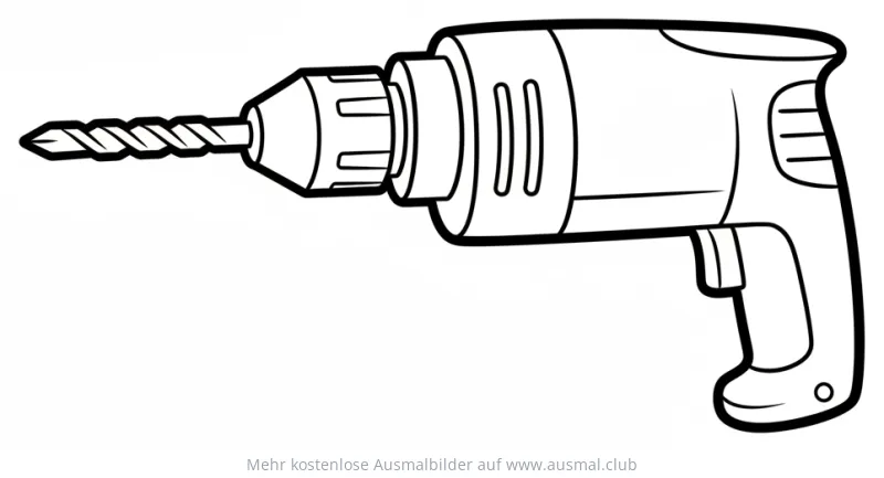Bohrmaschine Ausmalbild