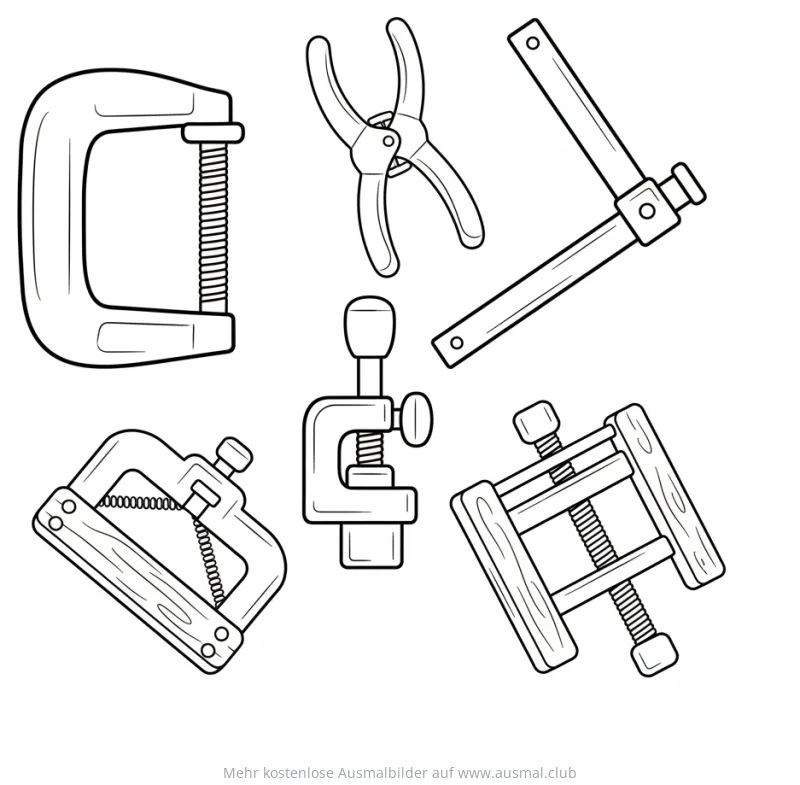 Zwingen Set Ausmalbild