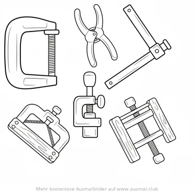 Zwingen Set Ausmalbild