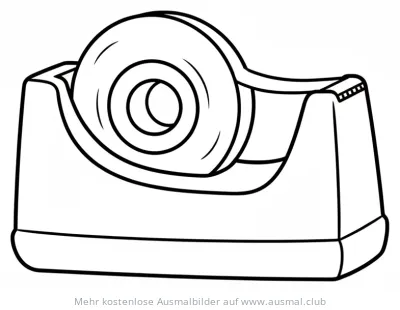 Klebebandabroller Ausmalbild