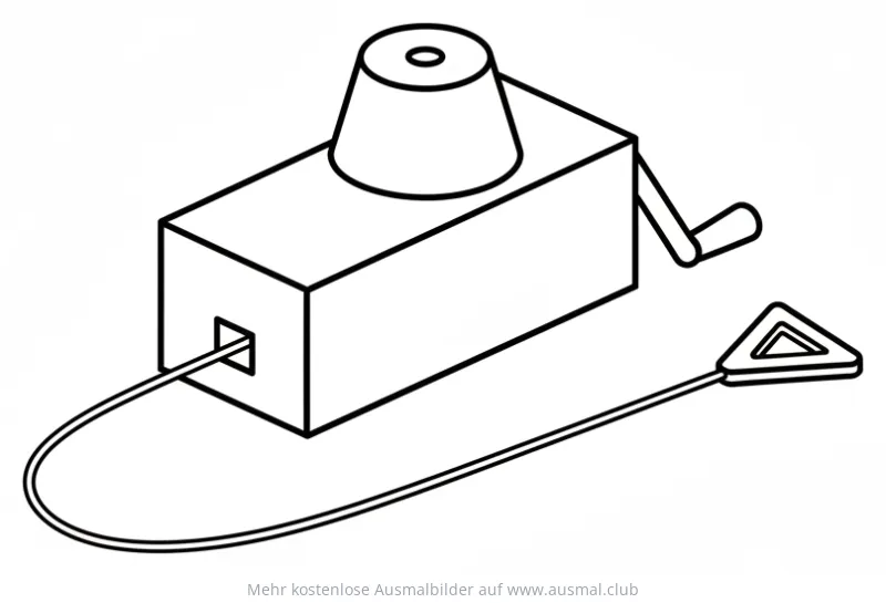Schlagschnur Ausmalbild für Werkstatt