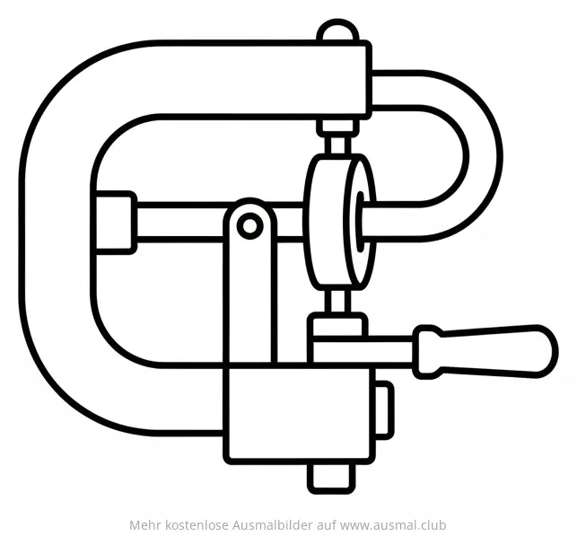 Rohrbiegezange Ausmalbild