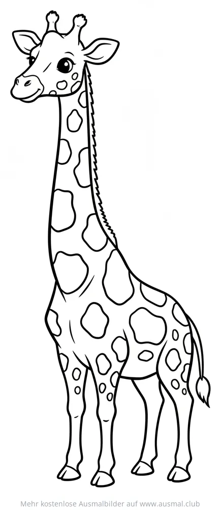 Giraffe Ausmalbild