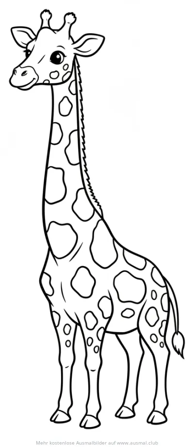 Giraffe Ausmalbild