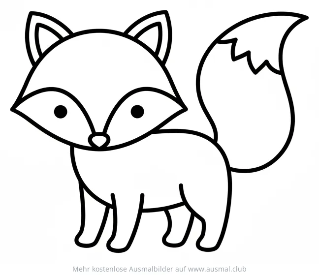 Niedlicher Fuchs Ausmalbild