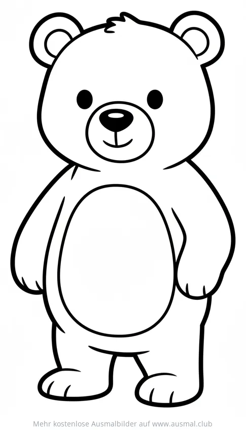 Teddybär Ausmalbild