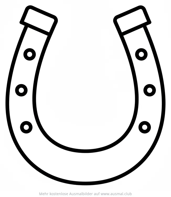 Hufeisen Ausmalbild