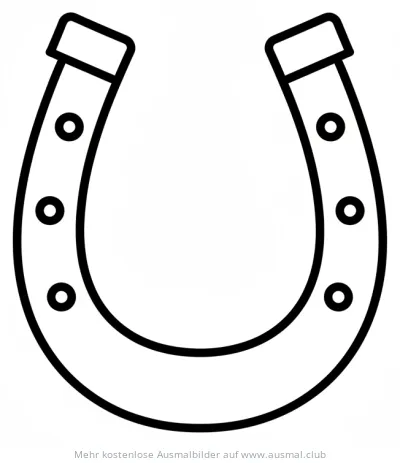 Hufeisen Ausmalbild