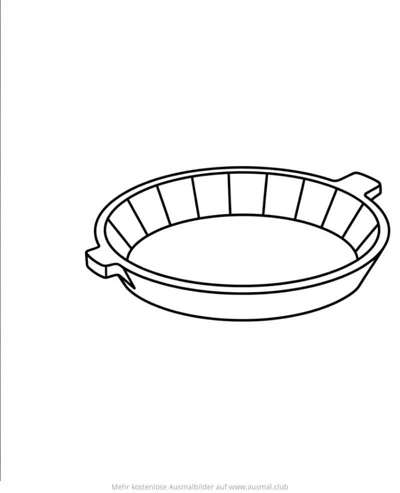 Goldwaschpfanne Ausmalbild
