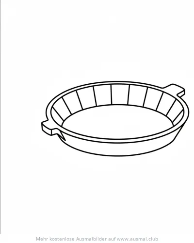Goldwaschpfanne Ausmalbild