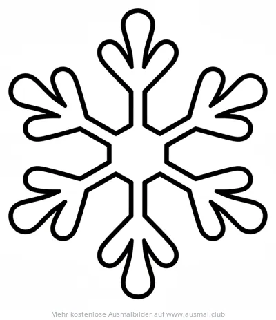 Schneeflocke Ausmalbild